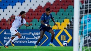 Imagen de Romell Quioto anota su segundo gol con el Al-Ula Club de Arabia Saudita