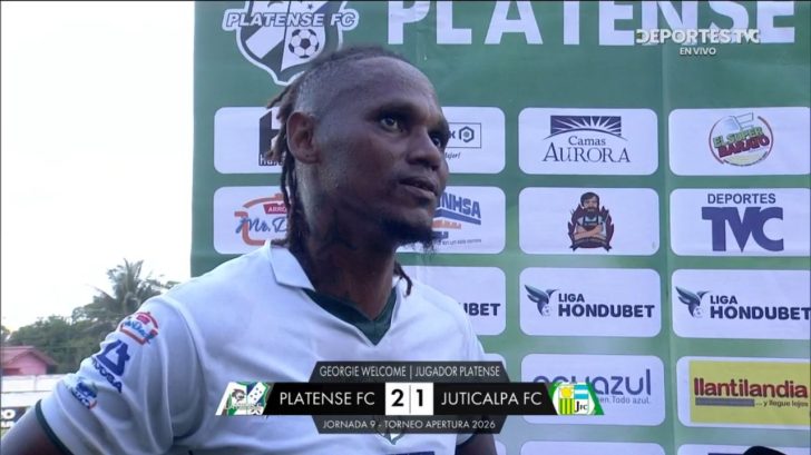 Georgie Welcome comparte el motivo tras su gran momento con Platense