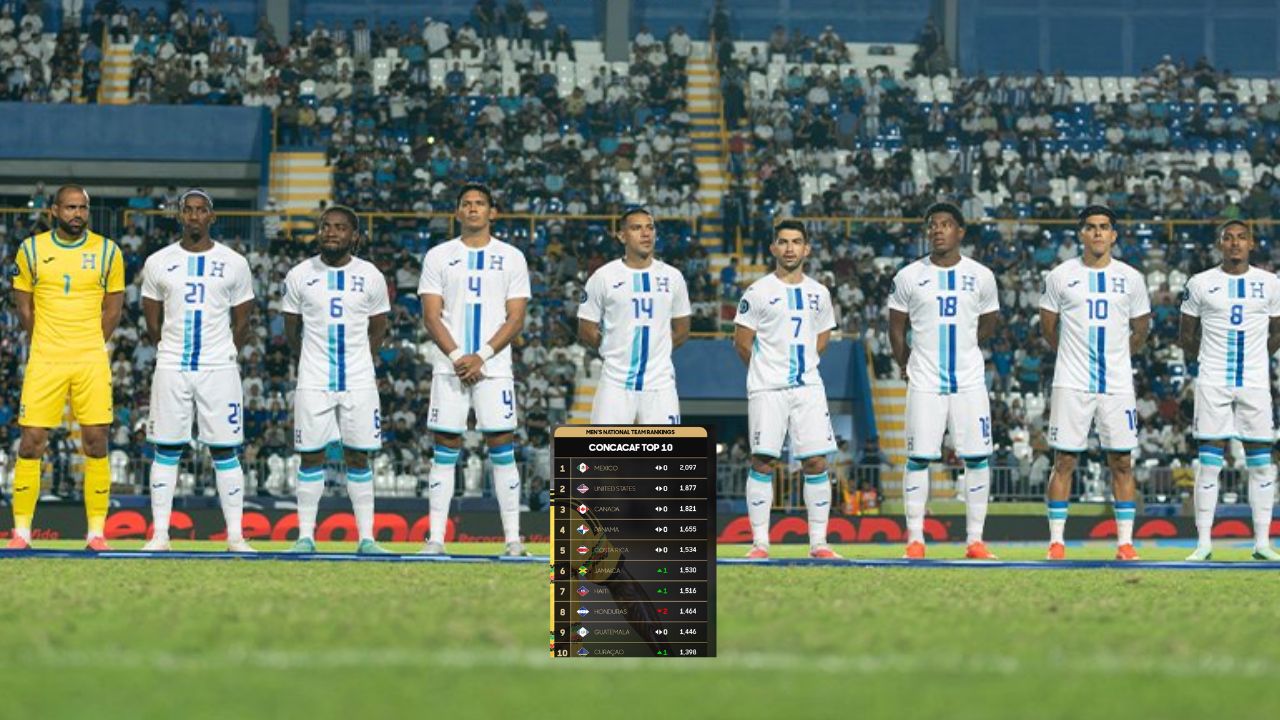 Honduras cae dos puestos en el ranking de Concacaf tras su paso por la Liga de Naciones