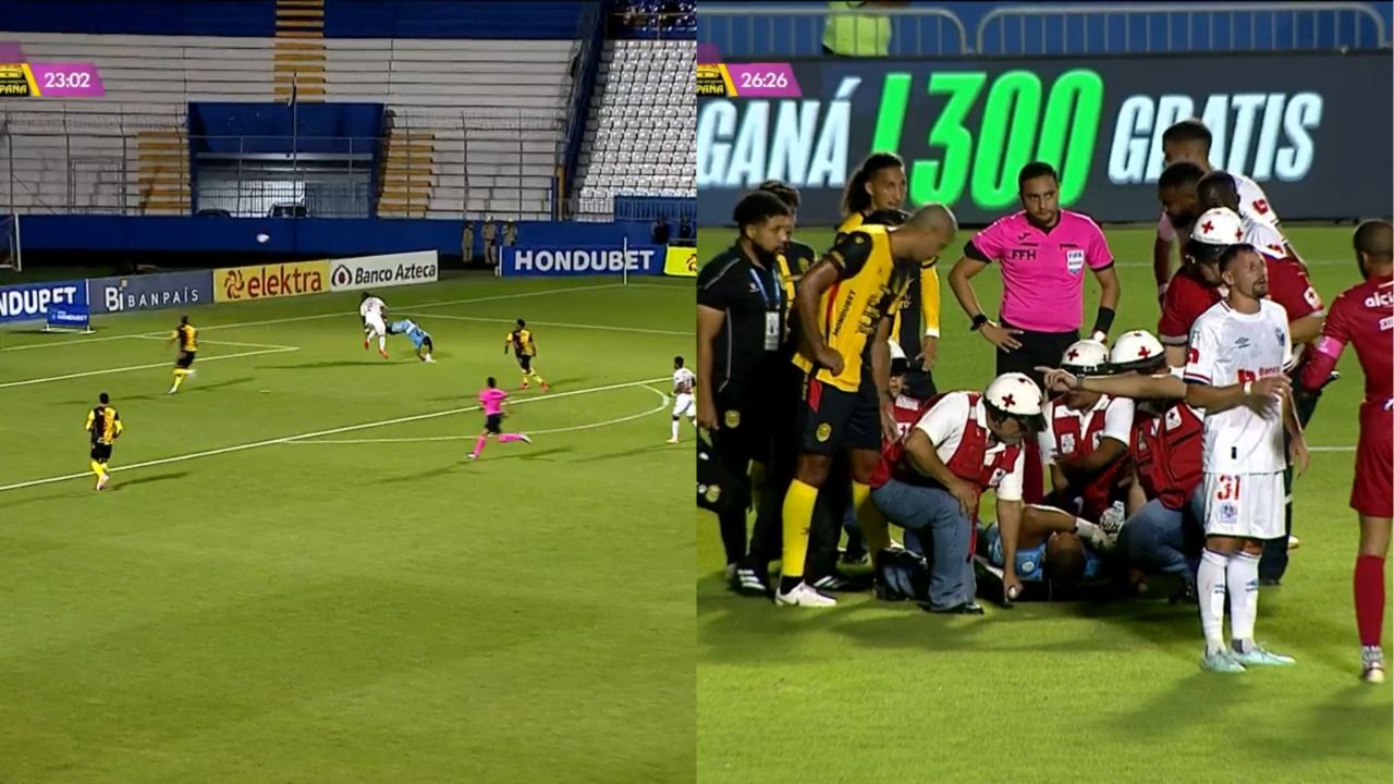 Buba López termina lesionado tras fuerte choque con Jorge Benguché