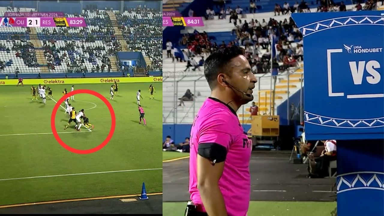El polémico penal pitado por Said Martínez en contra de Olimpia