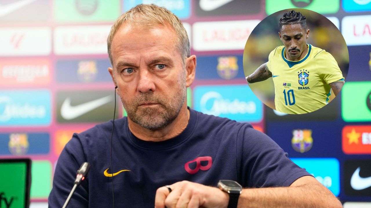 Flick confirma baja de Raphinha y el jugador que lo reemplazará