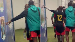 Imagen de Jugadores de Jamaica quedan sorprendidos en el camerino del estadio Nacional