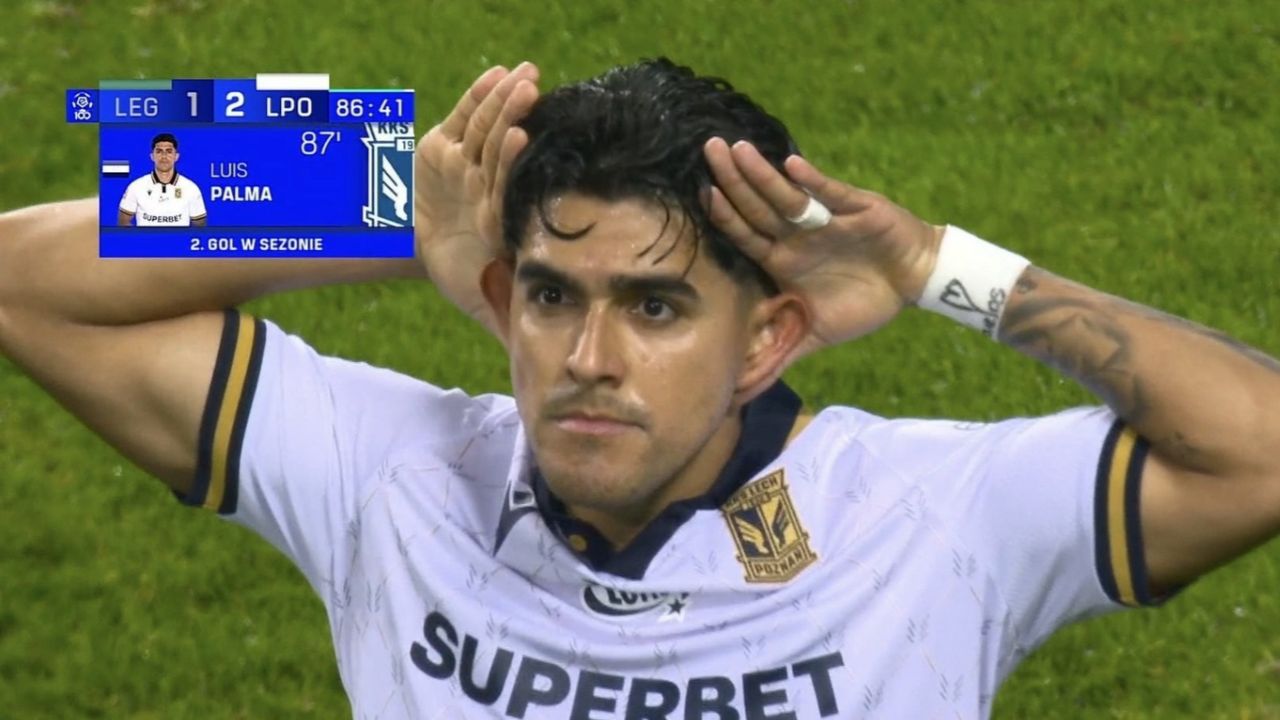 Luis Palma rompe racha de más de 50 días sin marcar y da triunfo a Lech Poznan