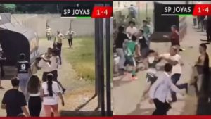 Imagen de Partido de Liga Mayor termina en batalla campal de jugadores y aficionados