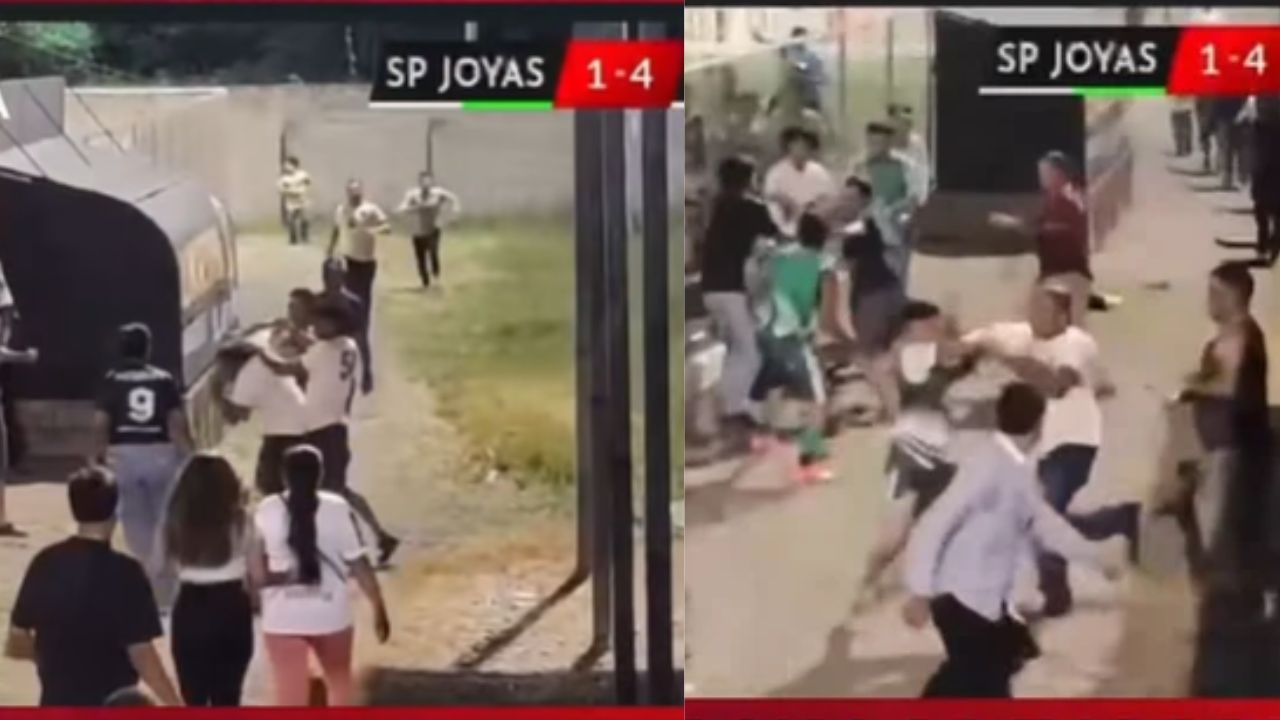 Partido de Liga Mayor termina en batalla campal de jugadores y aficionados
