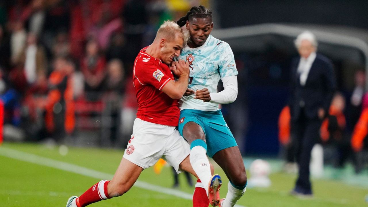 Portugal golea a Dinamarca a domicilio y amarra el liderato de la Nations League