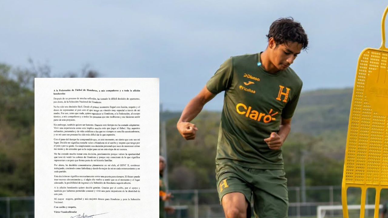 Víctor Vandenbroucke decide apartarse temporalmente de la Selección de Honduras